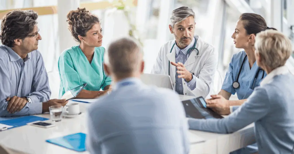 group of physicians and business execs