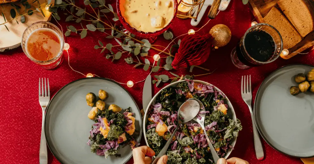 healthy holiday table
