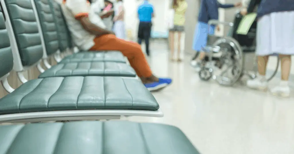people sitting in er waiting room