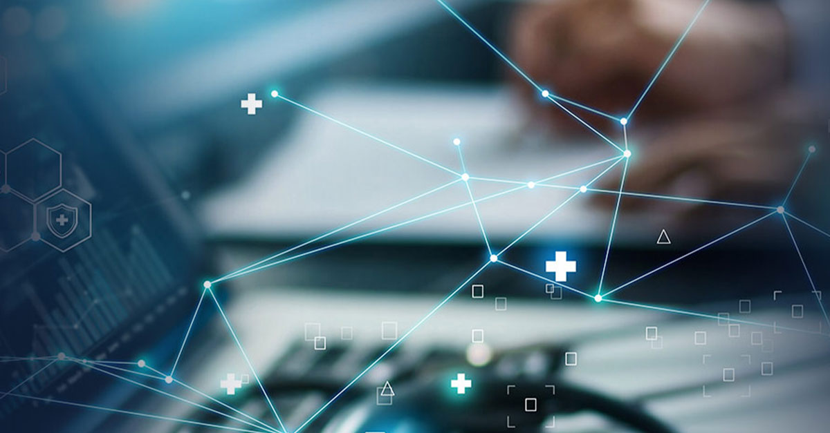 Network of health data.